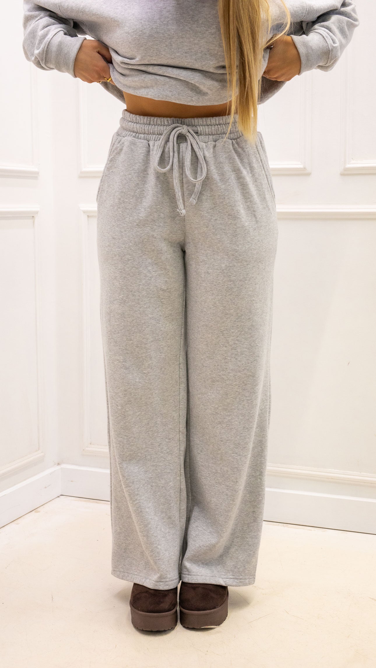 ERINDELL TWO PIECE PANT SET (GREY)