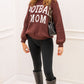 FOOTBALL MOM SWEATER (BROWN)