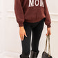 FOOTBALL MOM SWEATER (BROWN)