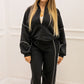 AINSLEY TERRY JOGGER SET (BLACK & WHITE)