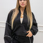 AINSLEY TERRY JOGGER SET (BLACK & WHITE)