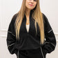 AINSLEY TERRY JOGGER SET (BLACK & WHITE)
