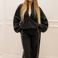 AINSLEY TERRY JOGGER SET (BLACK & WHITE)