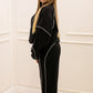 AINSLEY TERRY JOGGER SET (BLACK & WHITE)