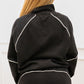 AINSLEY TERRY JOGGER SET (BLACK & WHITE)