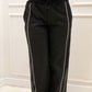 AINSLEY TERRY JOGGER SET (BLACK & WHITE)