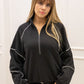 AINSLEY TERRY JOGGER SET (BLACK & WHITE)
