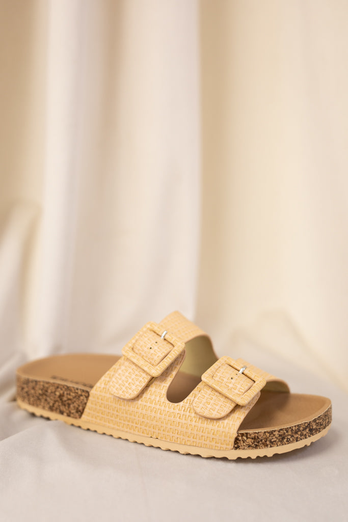 NEW BIRKENSTOCK STYLE SANDALS (BEIGE)