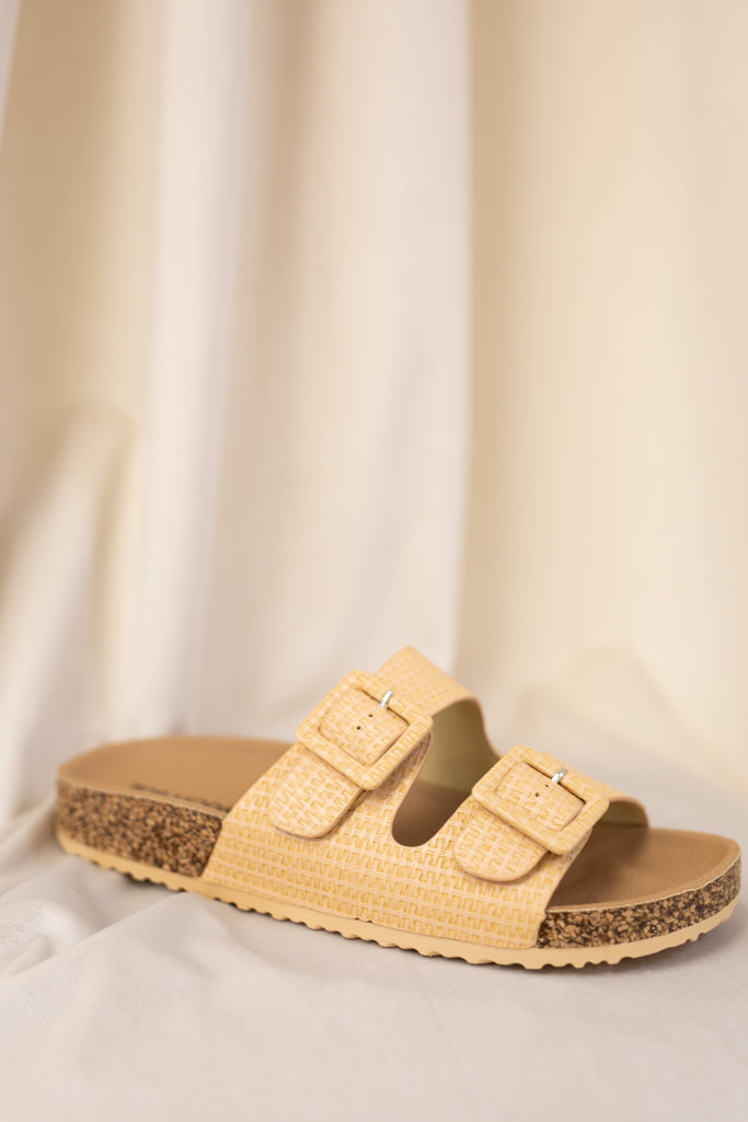 NEW BIRKENSTOCK STYLE SANDALS (BEIGE)