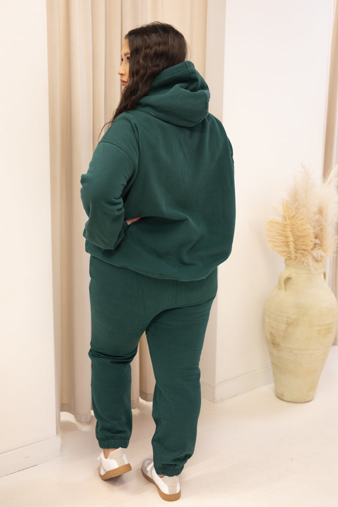 VELENZIA HOODIE &amp; JOGGER SWEAT SET (HUNTER) | + CURVY