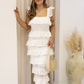 NEW DAPHNE TIERED MAXI DRESS (WHITE)