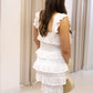 NEW DAPHNE TIERED MAXI DRESS (WHITE)