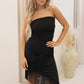 NEW MOLLY STRAPLESS MIDI DRESS (BLACK) 2