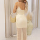 NEW AMELIA MAXI CROCHET SEQUIN DRESS (CREAM/GOLD)  222