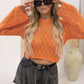 NEW SCARLET BELL SLEEVE SWEATER (ORANGE)