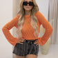 NEW SCARLET BELL SLEEVE SWEATER (ORANGE)