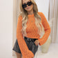 NEW SCARLET BELL SLEEVE SWEATER (ORANGE)