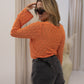 NEW SCARLET BELL SLEEVE SWEATER (ORANGE)