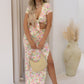 NEW HILARY TWO PIECE SKIRT SET (YELLOW FLORAL)