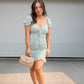 NEW ISABELL BABYDOLL MINI DRESS (SAGE)