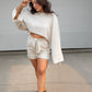 NEW SYDNEY LINEN TWO PIECE SHORT SET