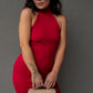 NEW CARMAN RIBBED BODYCON (RED)