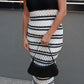 NEW GABRIELLA STRIPED KNIT MIDI DRESS