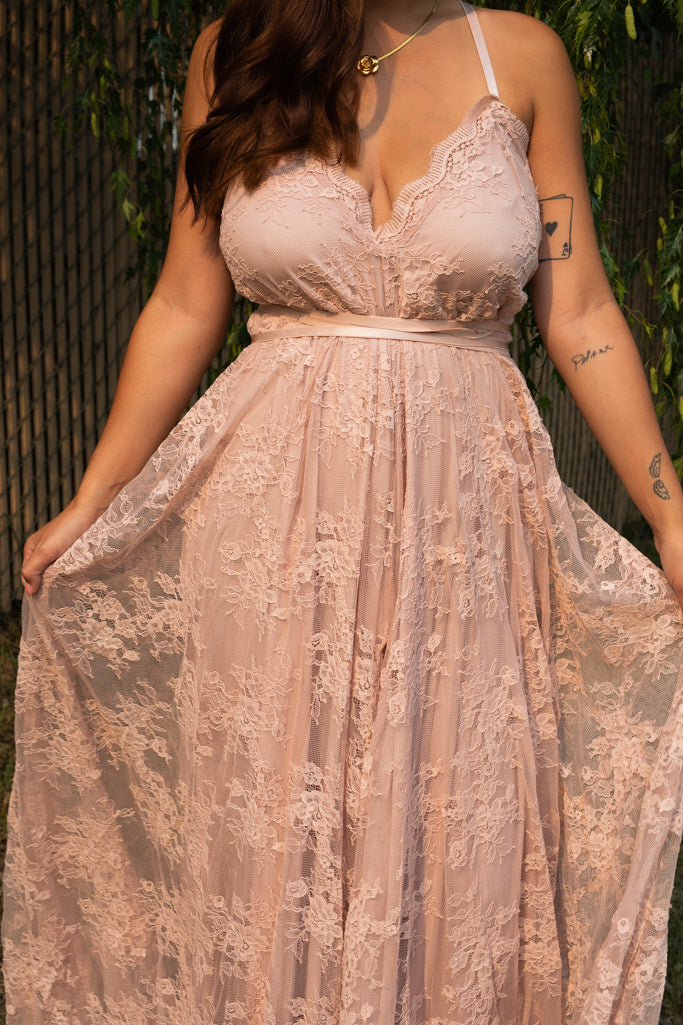 NEW MAEVE LACE MAXI DRESS (ROSE PINK)