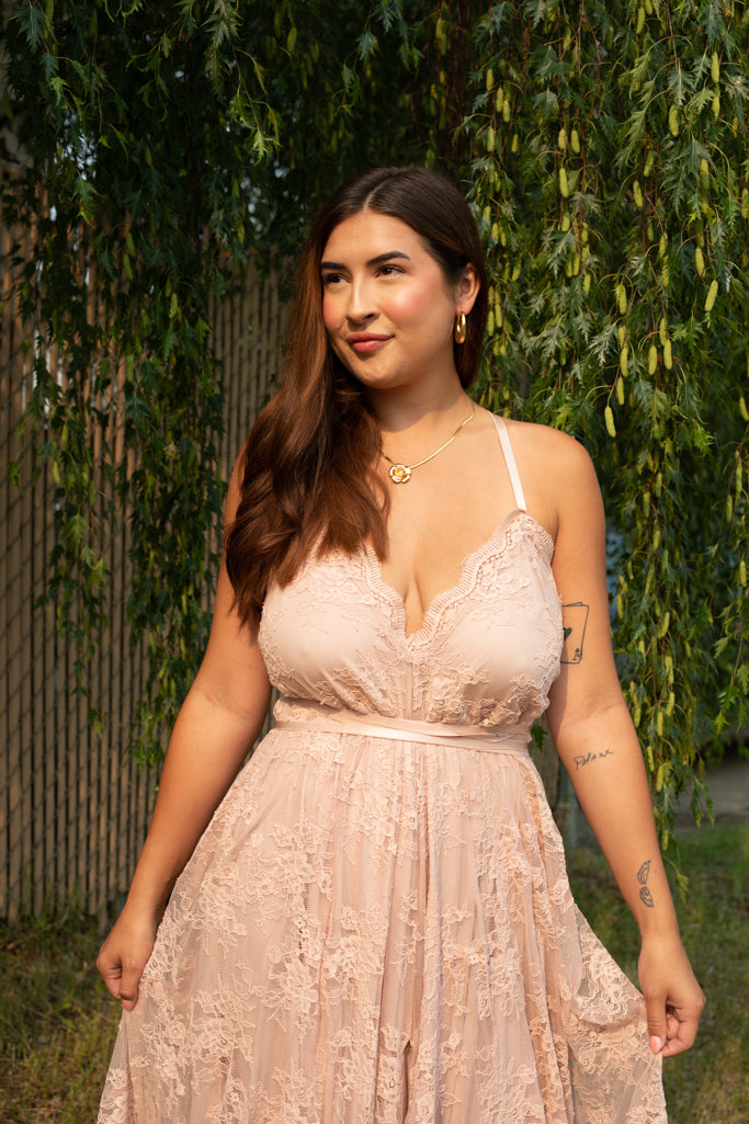 NEW MAEVE LACE MAXI DRESS (ROSE PINK)