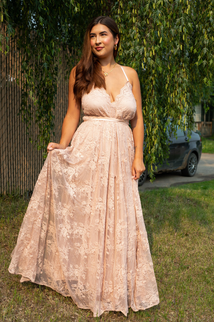 NEW MAEVE LACE MAXI DRESS (ROSE PINK)