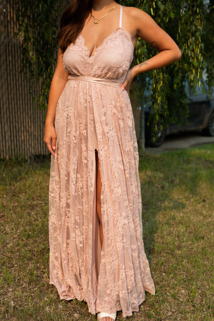 NEW MAEVE LACE MAXI DRESS (ROSE PINK)