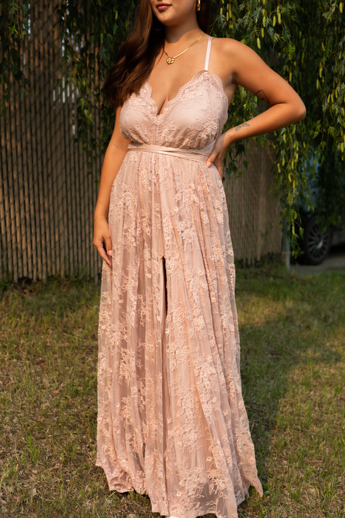 NEW MAEVE LACE MAXI DRESS (ROSE PINK)