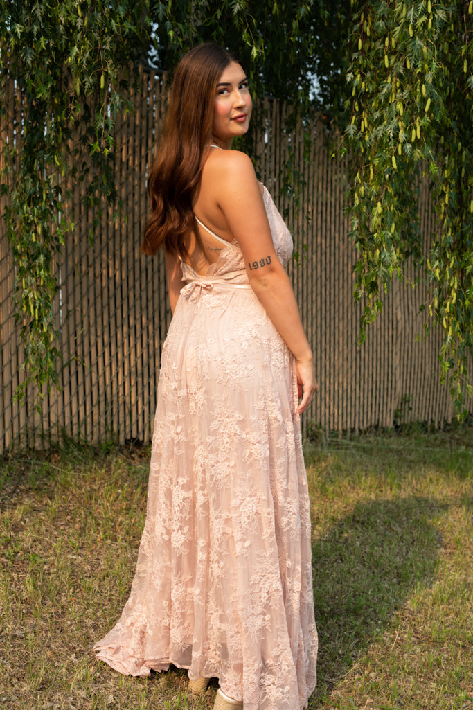 NEW MAEVE LACE MAXI DRESS (ROSE PINK)