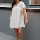 NEW AUTUMN MINI BABY DOLL DRESS  | IVORY