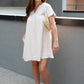 NEW AUTUMN MINI BABY DOLL DRESS  | IVORY