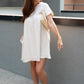 NEW AUTUMN MINI BABY DOLL DRESS  | IVORY