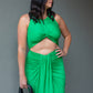 NEW VENETIAN TWIST MIDI DRESS (KELLY GREEN)