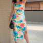 NEW ASYA TROPICAL MIDI DRESS (FLORAL)