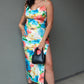 NEW ASYA TROPICAL MIDI DRESS (FLORAL)