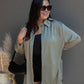 NEW AURILLIA SATIN BLOUSE (LIGHT OLIVE)