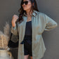 NEW AURILLIA SATIN BLOUSE (LIGHT OLIVE)