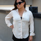 NEW AMY SATIN BLOUSE (OYSTER)