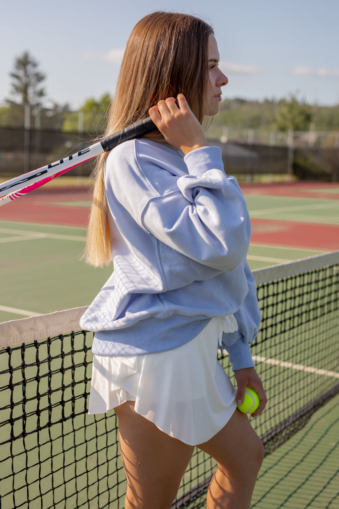 NEW SERENA TENNIS SKORT (WHITE & BLACK)