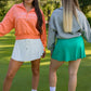 NEW VELENZIA GOLF CLUB QUARTER ZIP SWEATER (CORAL)