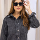 NEW MELODY DENIM SHIRT DRESS (WASHED BLACK)