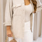 NEW ROSIE RIBBED SHACKET (OATMEAL) | BEST SELLER