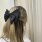 NEW SATIN HAIR BOW | BLACK