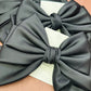 NEW SATIN HAIR BOW | BLACK