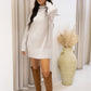 NEW APRIL MINI SWEATER DRESS (LIGHT GREY)