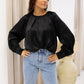 NEW STORMI SATIN BLOUSE (BLACK)